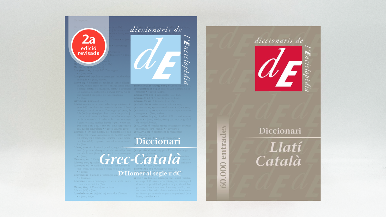 coberta dels diccionaris de grec i llatí