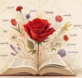 Sant Jordi 2026 amb llibres i roses